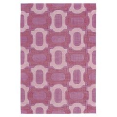 Contemporary Flachgewebe Teppich Cielo Collection Gems Fuchsine