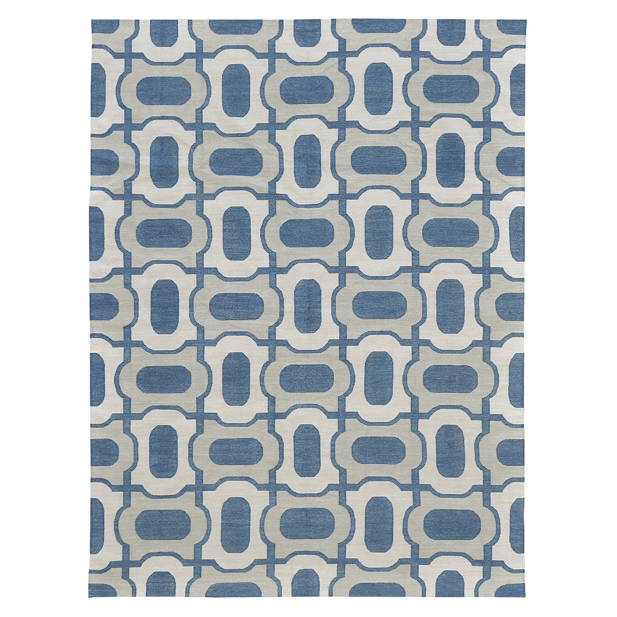 Contemporary Flachgewebe Teppich Cielo Collection Gems Peacock