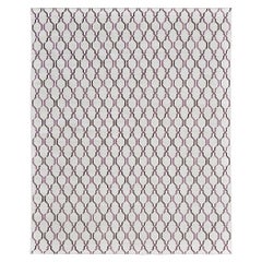 Contemporary Flachgewebe Teppich Cielo Collection Zenia Raisin
