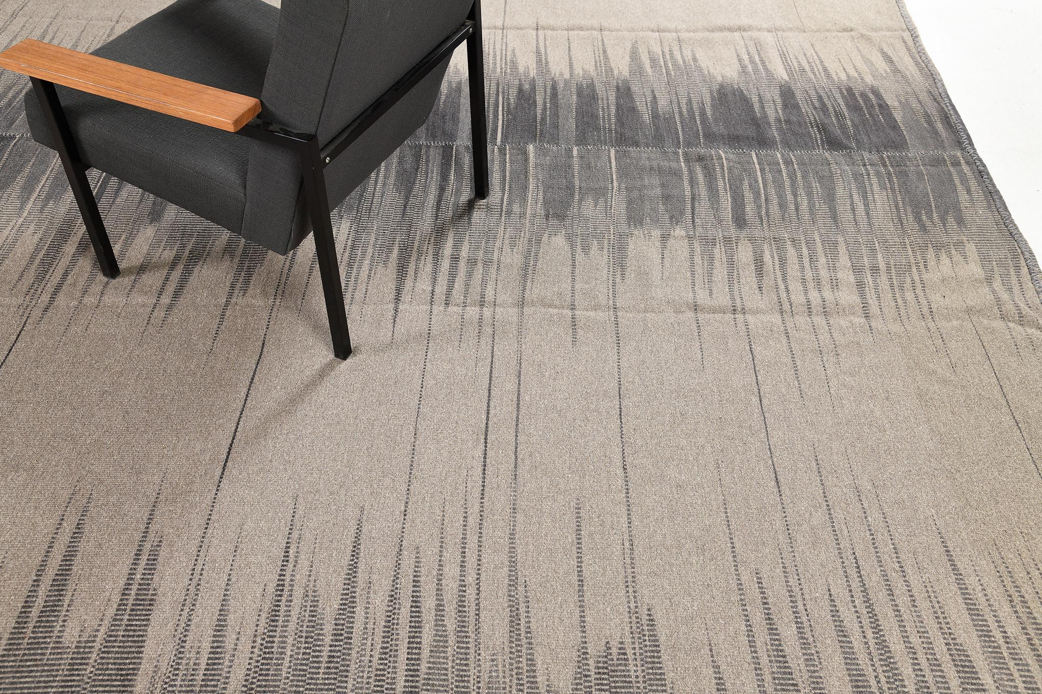 Wool Contemporary Flat-Weave Rug Volare Collection For Sale