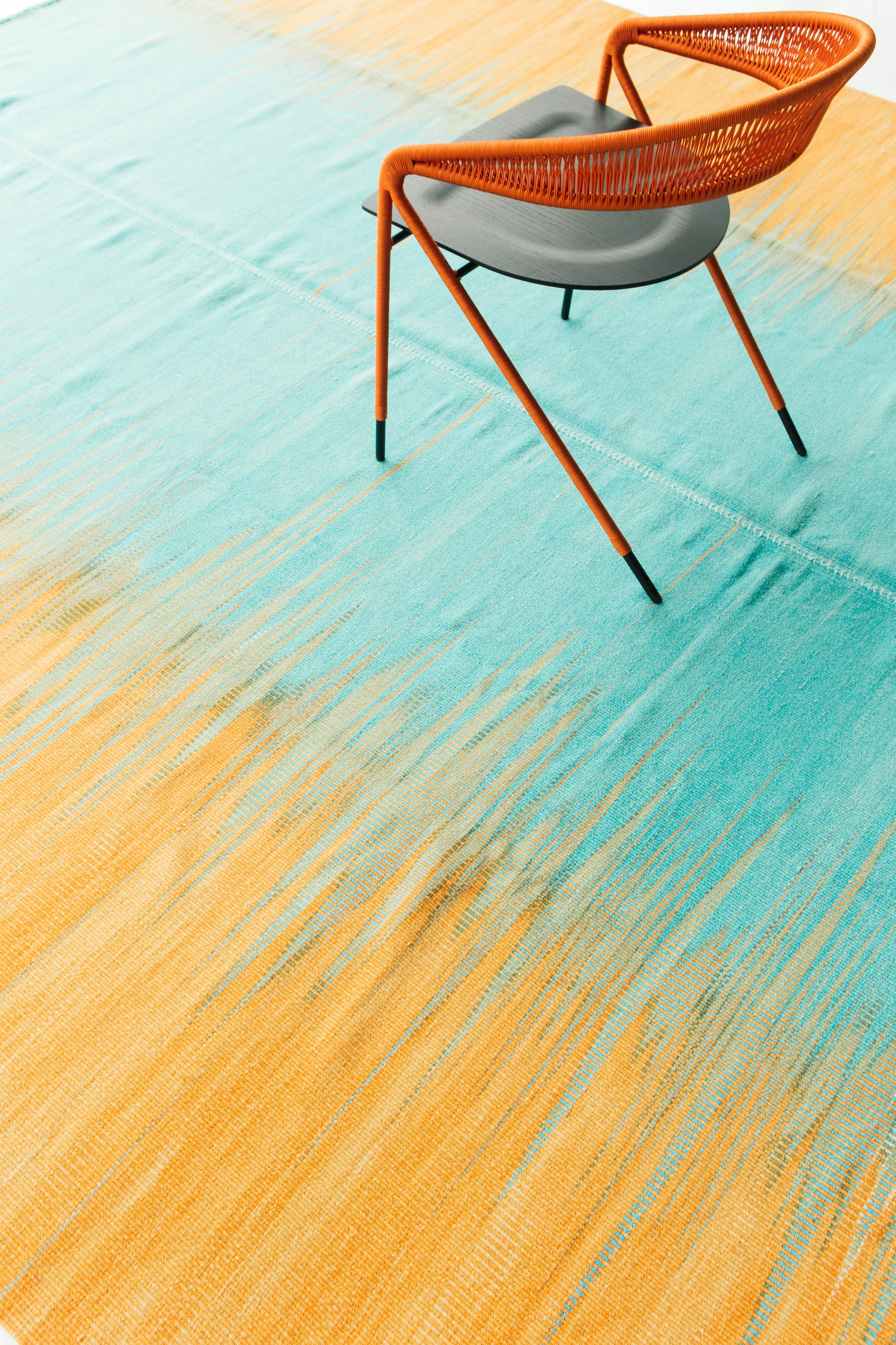 Contemporary Flat-Weave Rug Volare Collection (Wolle) im Angebot