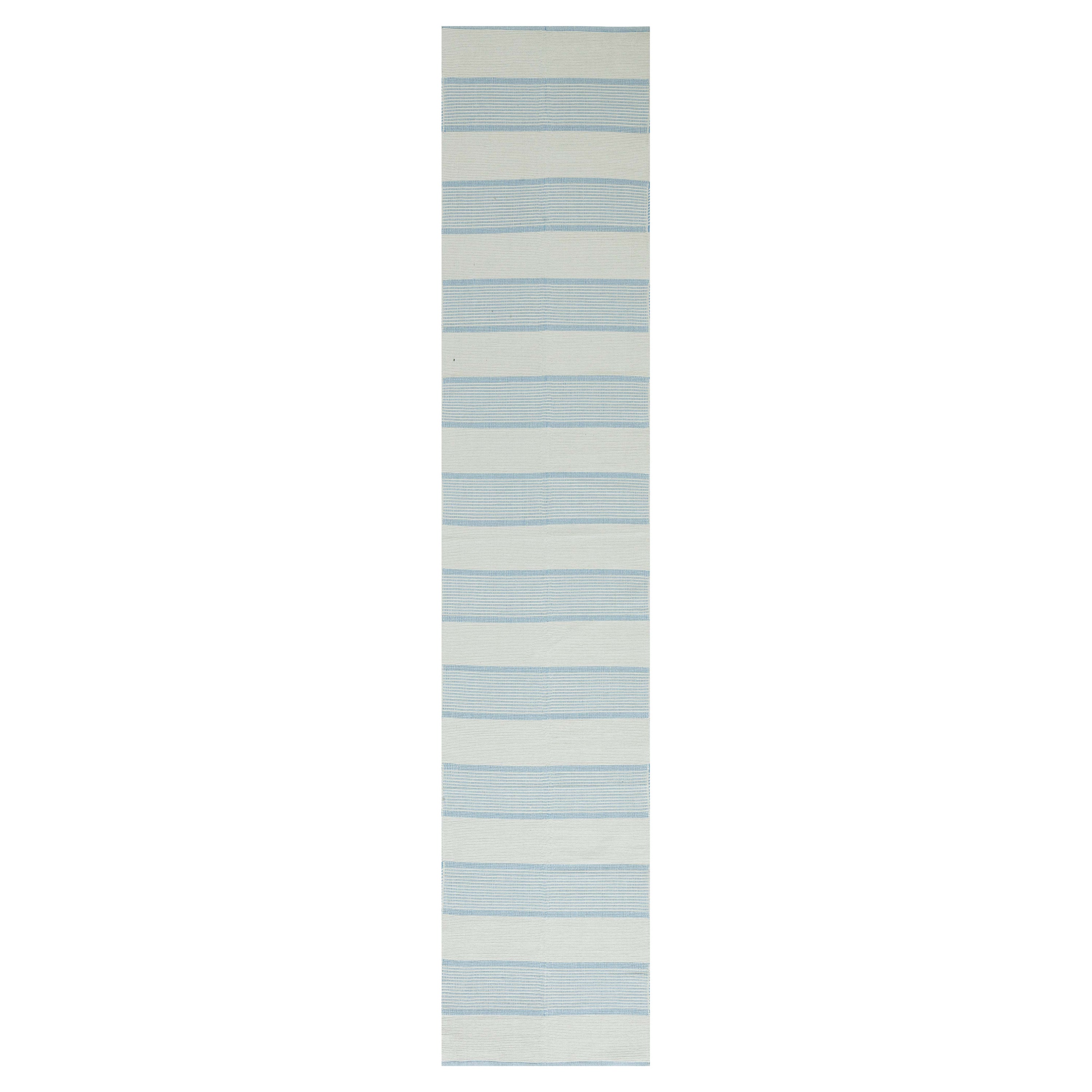 Contemporary Flat Weave Runner by Doris Leslie Blau For Sale