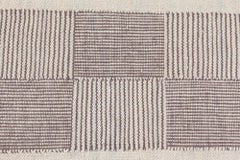 Contemporary Flatweave Geometric Gray Runner "Carrelage" by Doris Leslie Blau