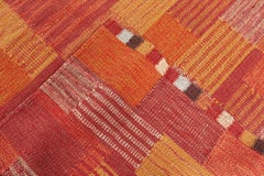 Contemporary Flatweave Geometric Light Beige Carpet by Doris Leslie Blau