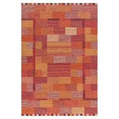 Contemporary Flatweave Geometric Light Beige Carpet by Doris Leslie Blau