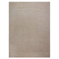 Contemporary Flatweave Solid Classic Taupe Carpet "Mica" by Doris Leslie Blau