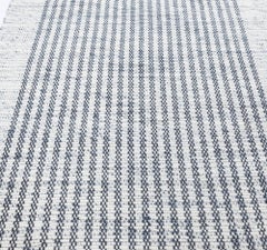 Contemporary Flatweave Stripes Runner "Pinstripe" by Doris Leslie Blau