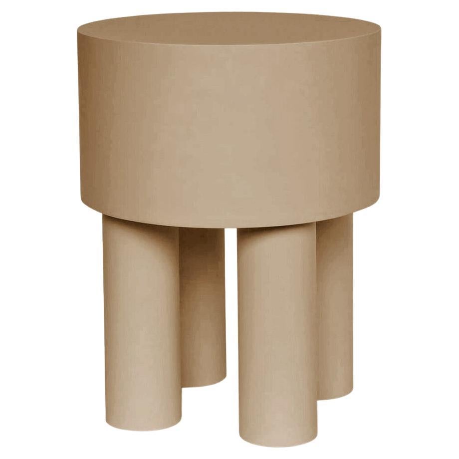 Contemporary Jesmonite side table - Pilotis by Malgorzata Bany.

Inspired by support columns that lift a building above ground or water. Each piece is formed using a mould made of paper, used only once, making each piece unique. Available in
