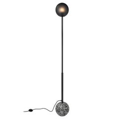 Contemporary Floor Lamp '8' in Black Terrazzo