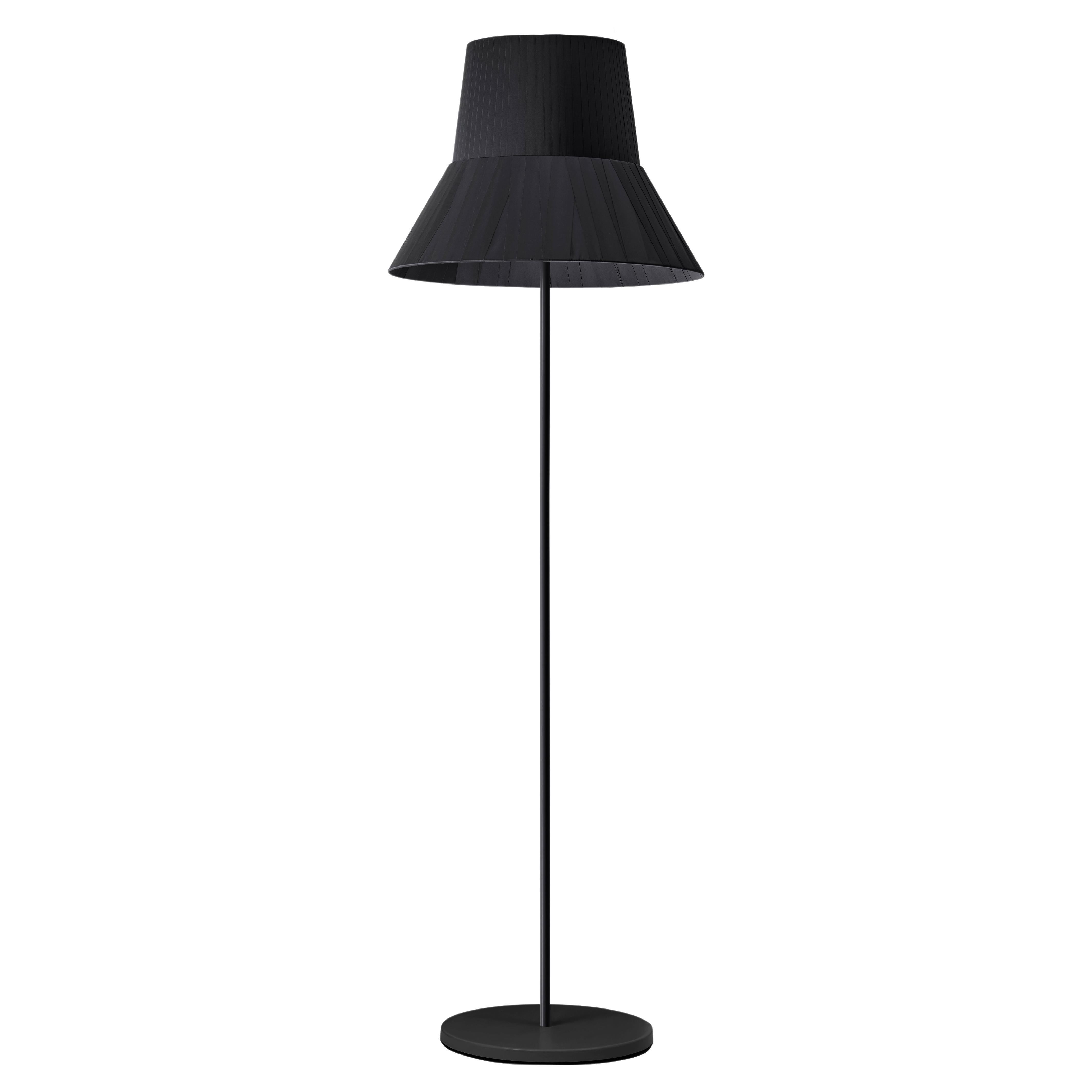 Contemporary Floor Lamp "Audrey" Black by Studio Catoir For Sale