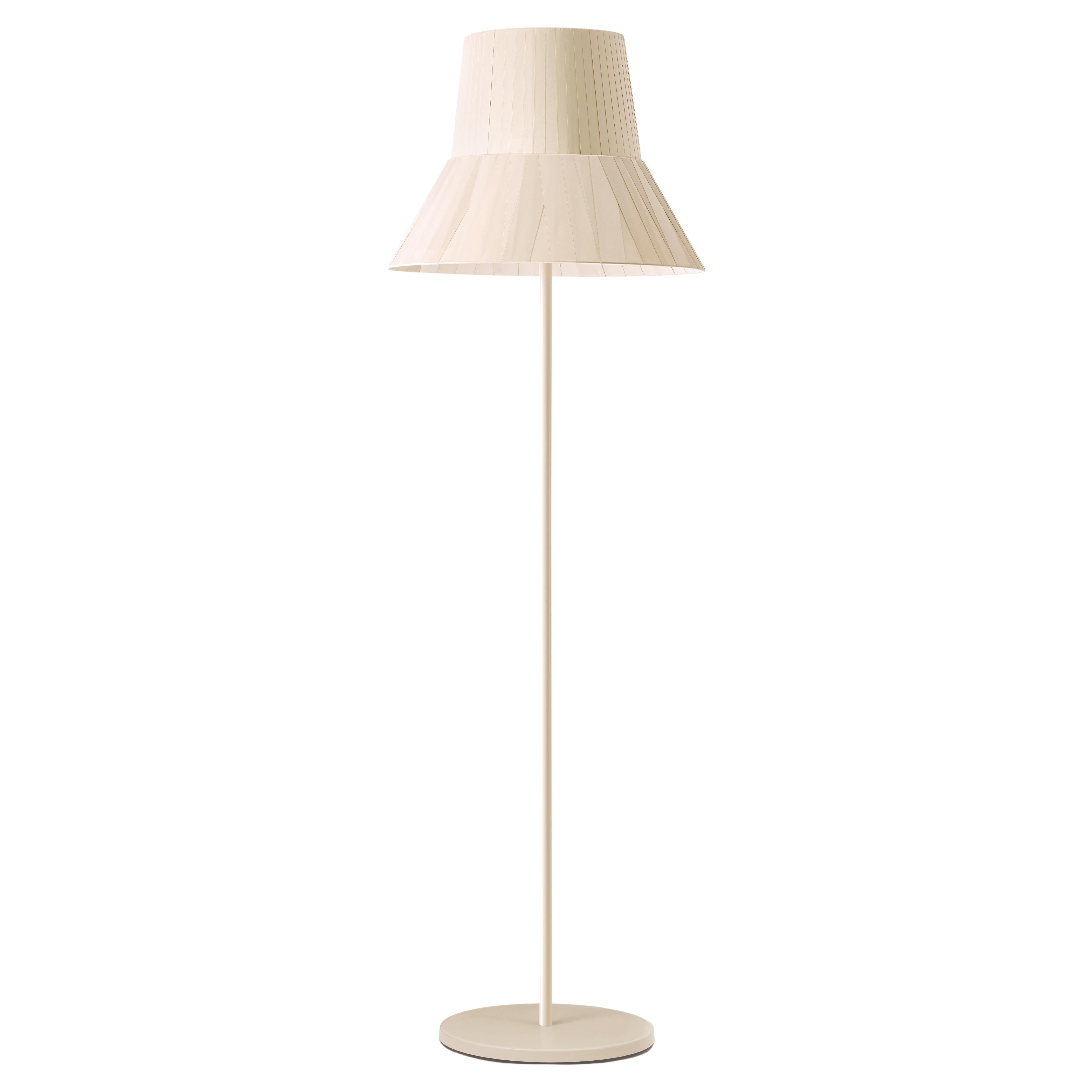 Contemporary Floor Lamp "Audrey" Ecru by Studio Catoir For Sale