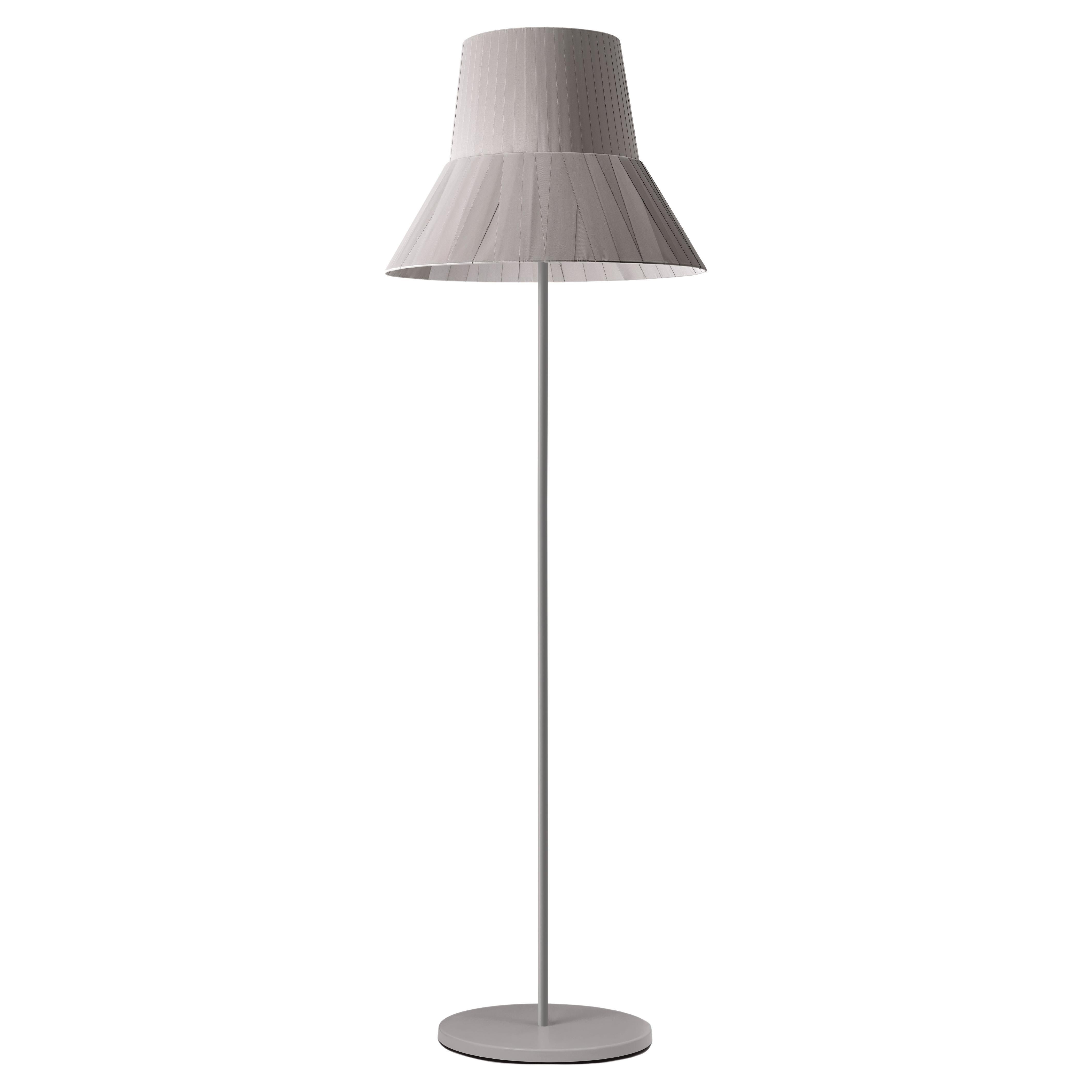 Contemporary Floor Lamp "Audrey" Grey by Studio Catoir For Sale