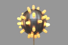 Contemporary Floor Lamp by Niccolo Spirito in Aluminum and Abs Niples