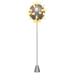 Contemporary Floor Lamp by Niccolo Spirito in Aluminum and Abs Niples