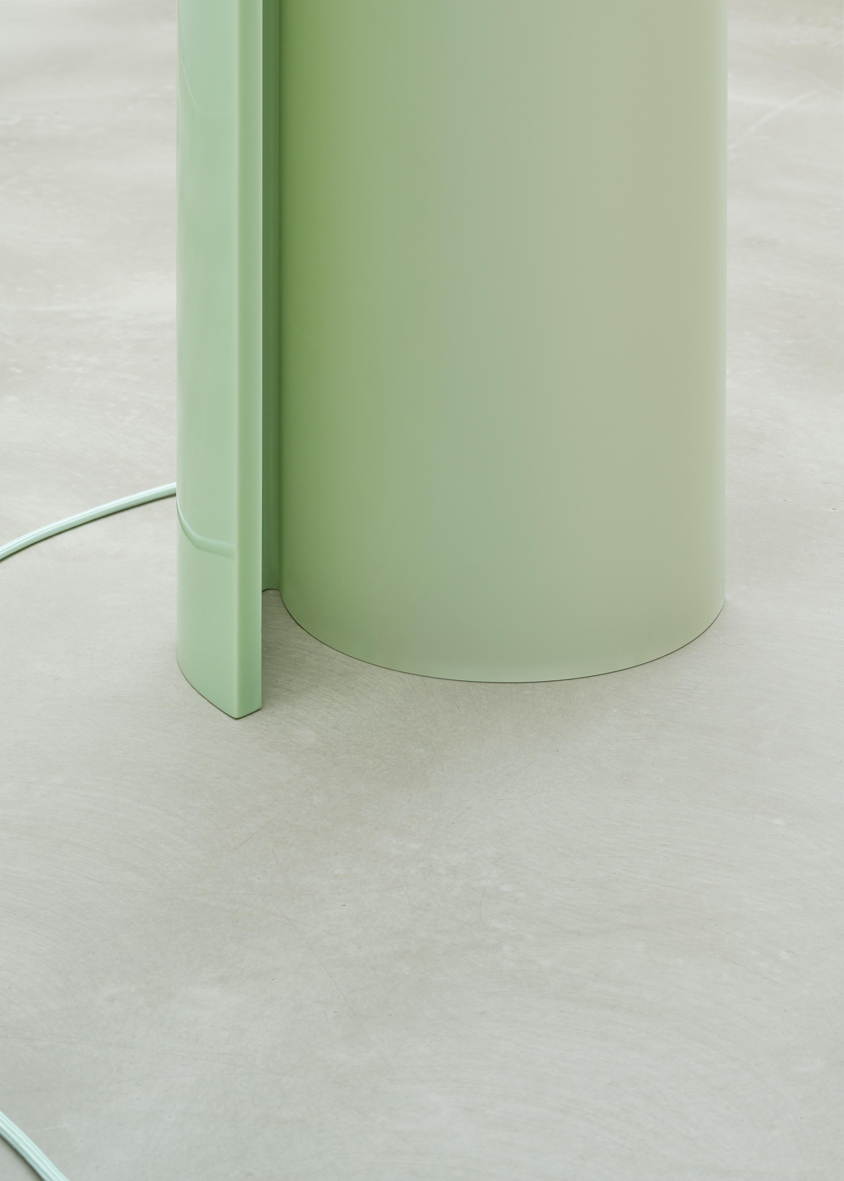 Modern Contemporary Floor Lamp, Curve Light by Sabine Marcelis, Green For Sale