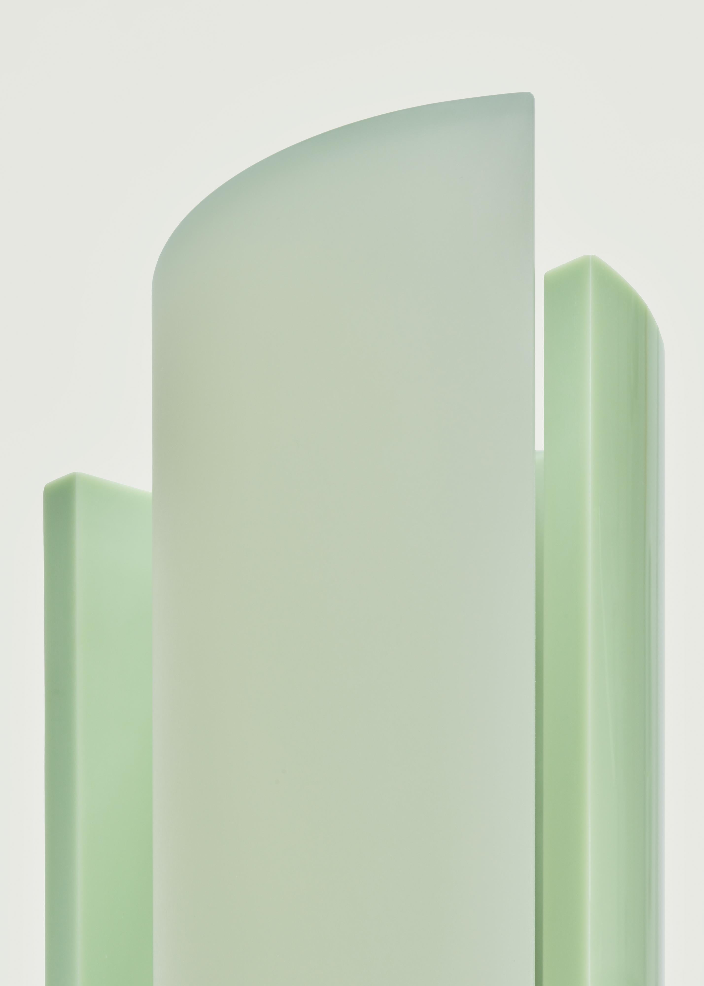 Contemporary Floor Lamp, Curve Light by Sabine Marcelis, Green In New Condition For Sale In Copenhagen, DK