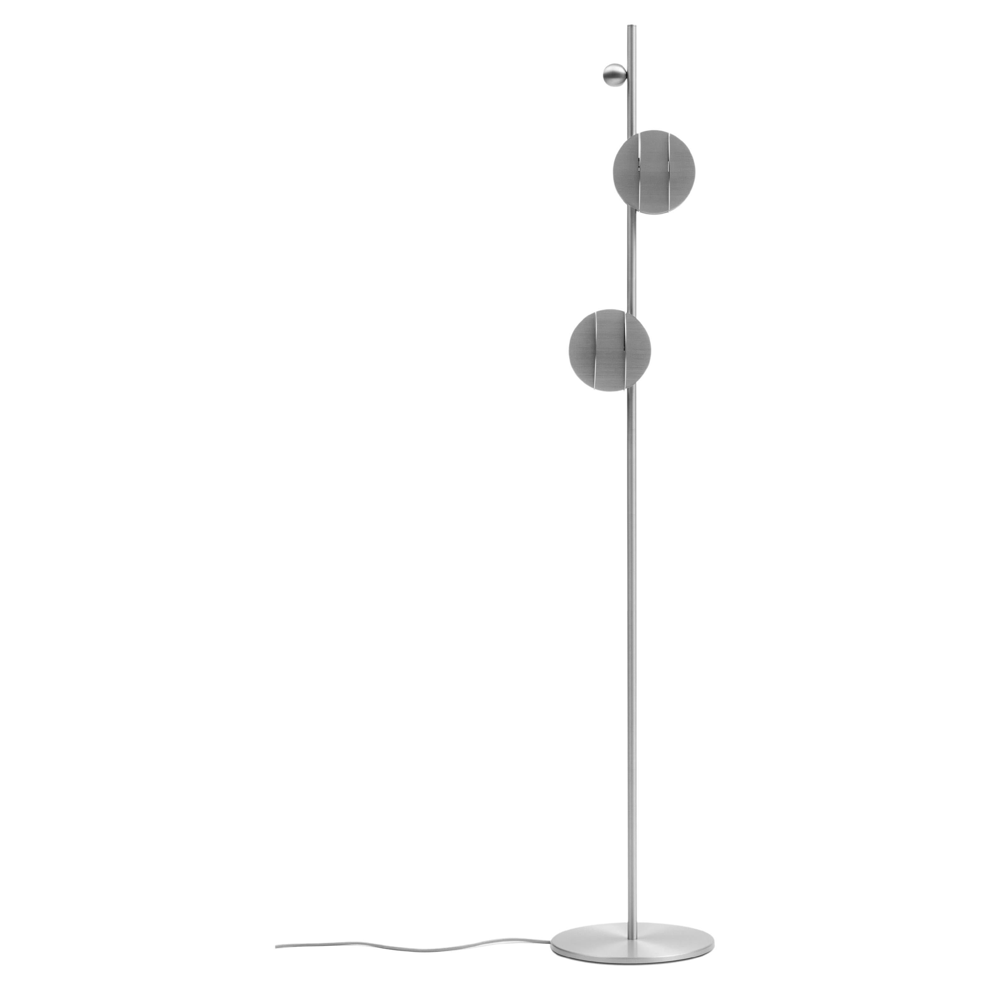 Contemporary Floor Lamp EL CS3 by Noom, Stainless Steel For Sale