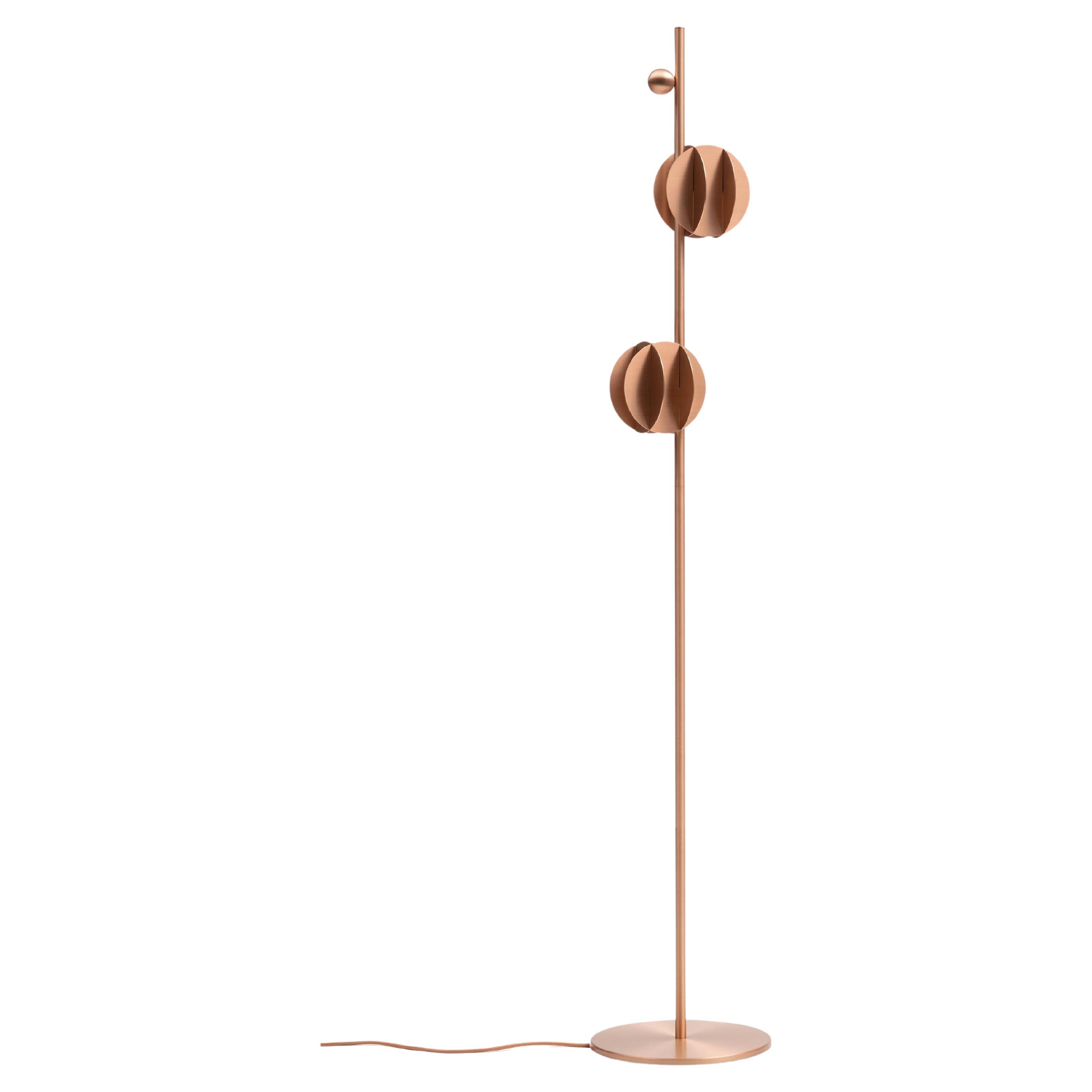Contemporary Floor Lamp 'EL Lamp CS2' by Noom, Copper For Sale