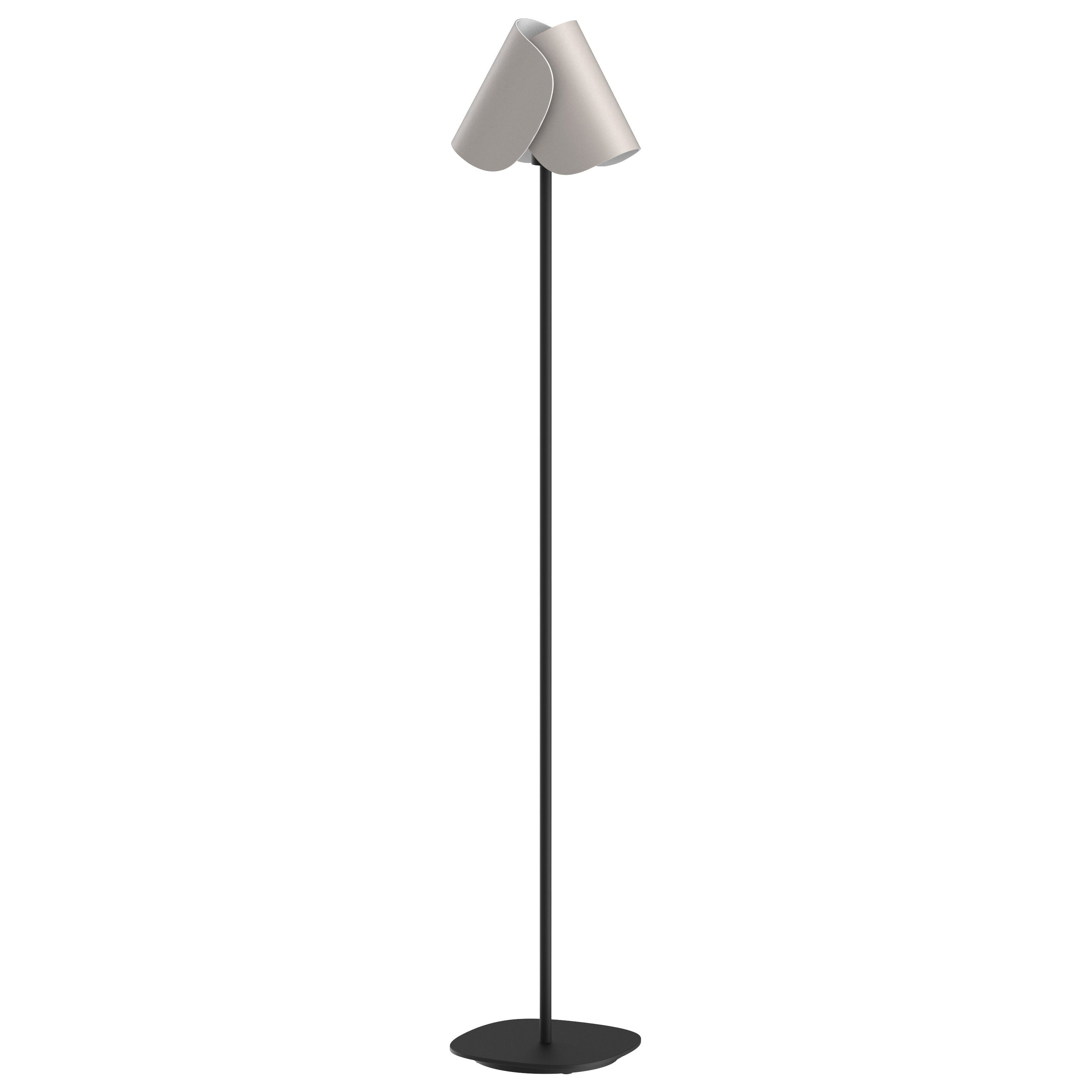 Contemporary Floor Lamp 'Flip' by Sebastian Herkner X AGO, Ash