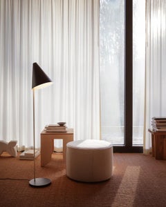 Contemporary Floor Lamp in Black Steel 'Mosaik 250' by Lyfa