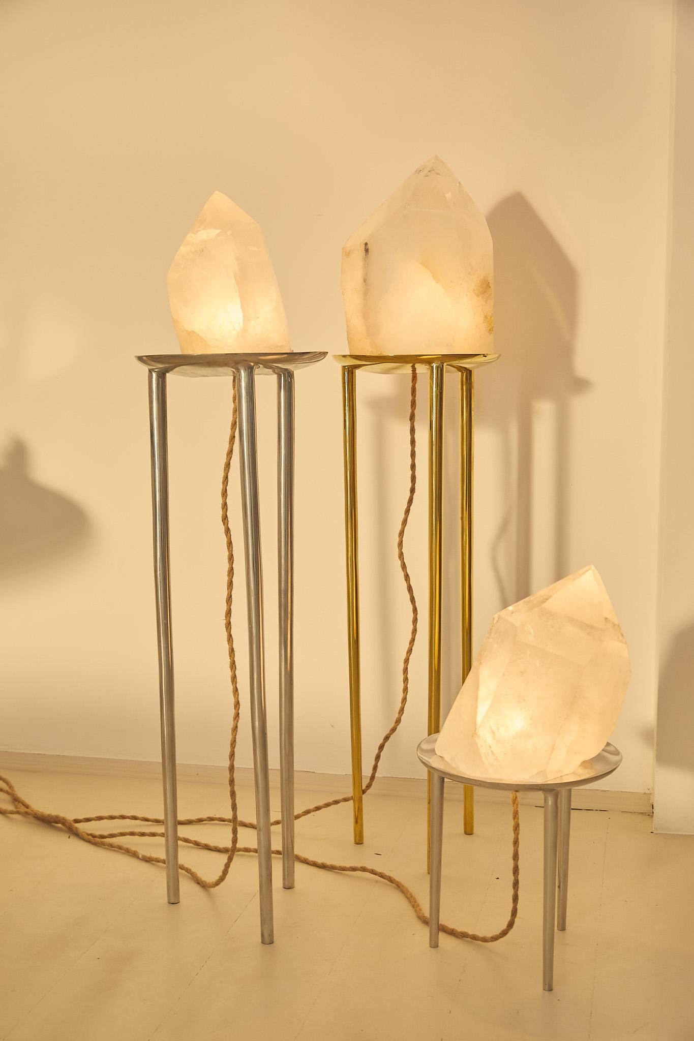 raw crystal lamp