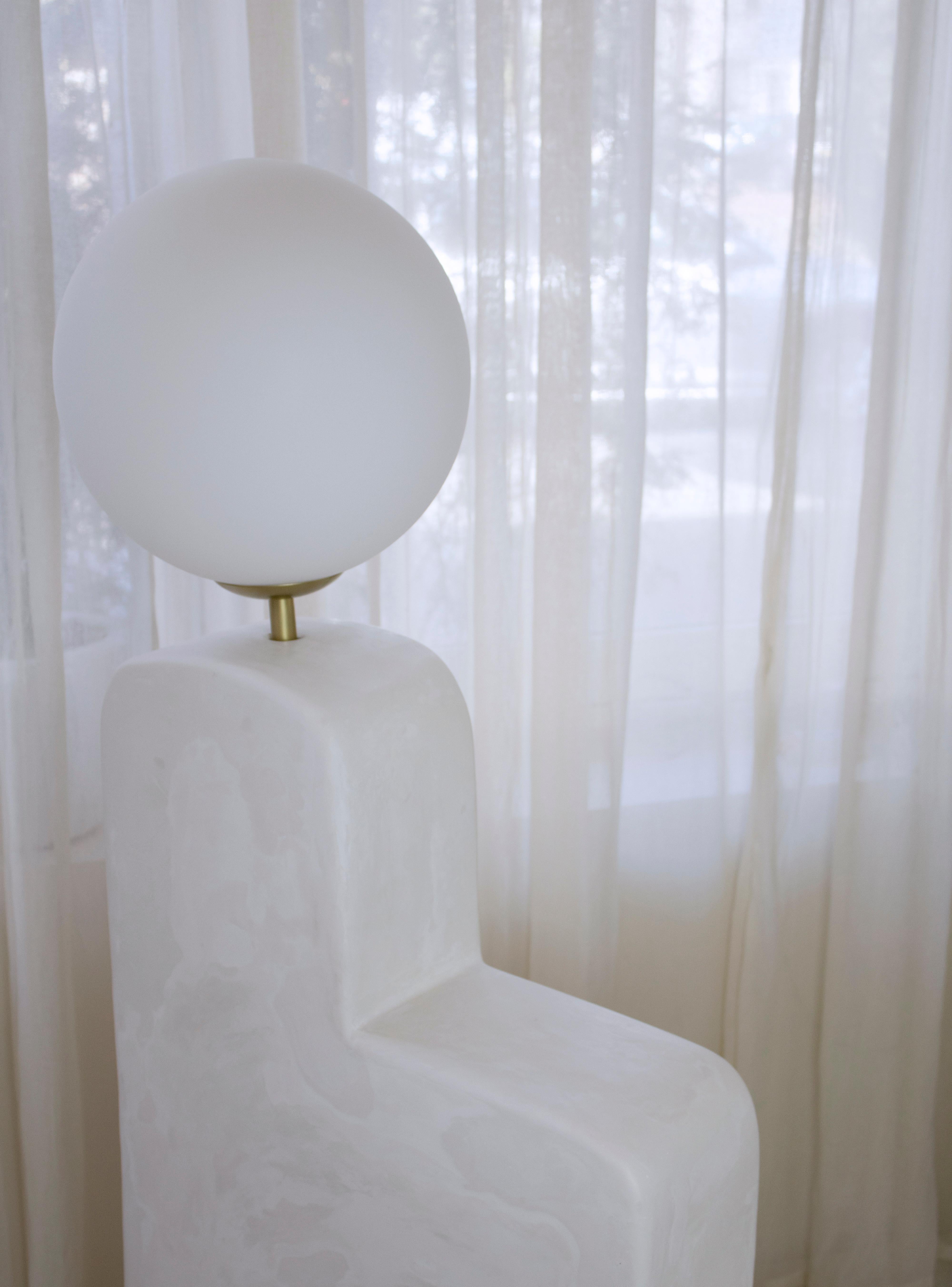 Dutch Contemporary Floor Lamp in Gypsum / Collectible Design 