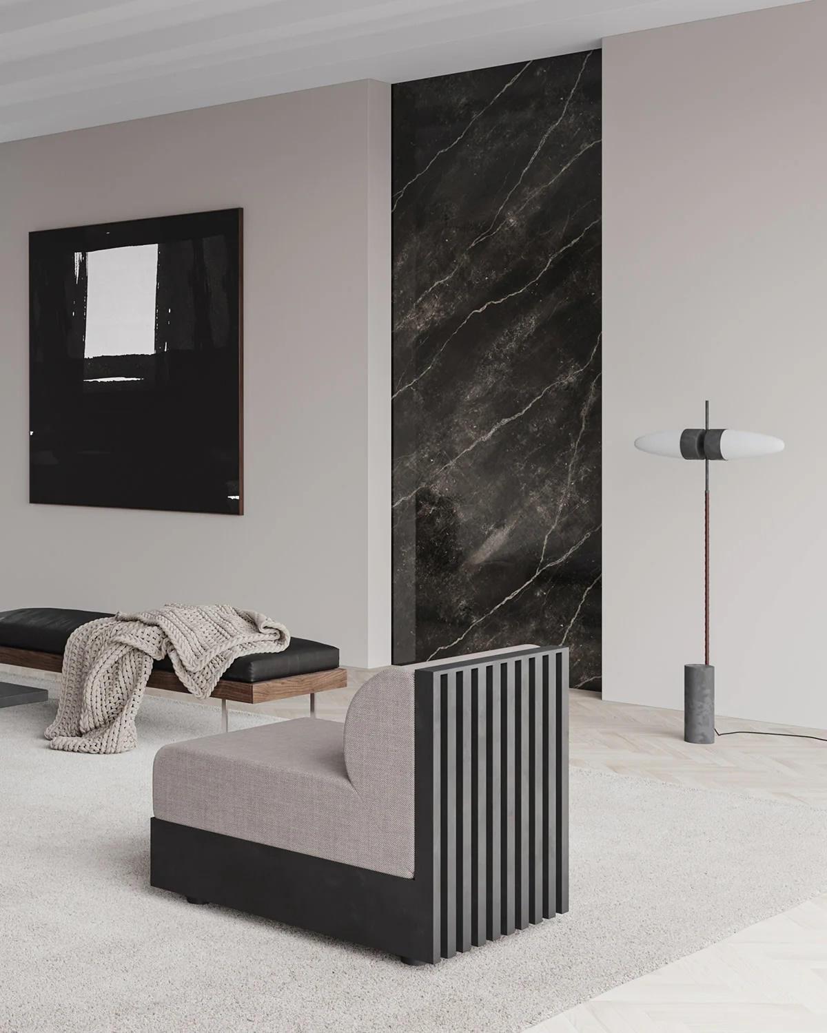 Aluminium Lampadaire contemporain en métal oxydé et verre opale. en vente