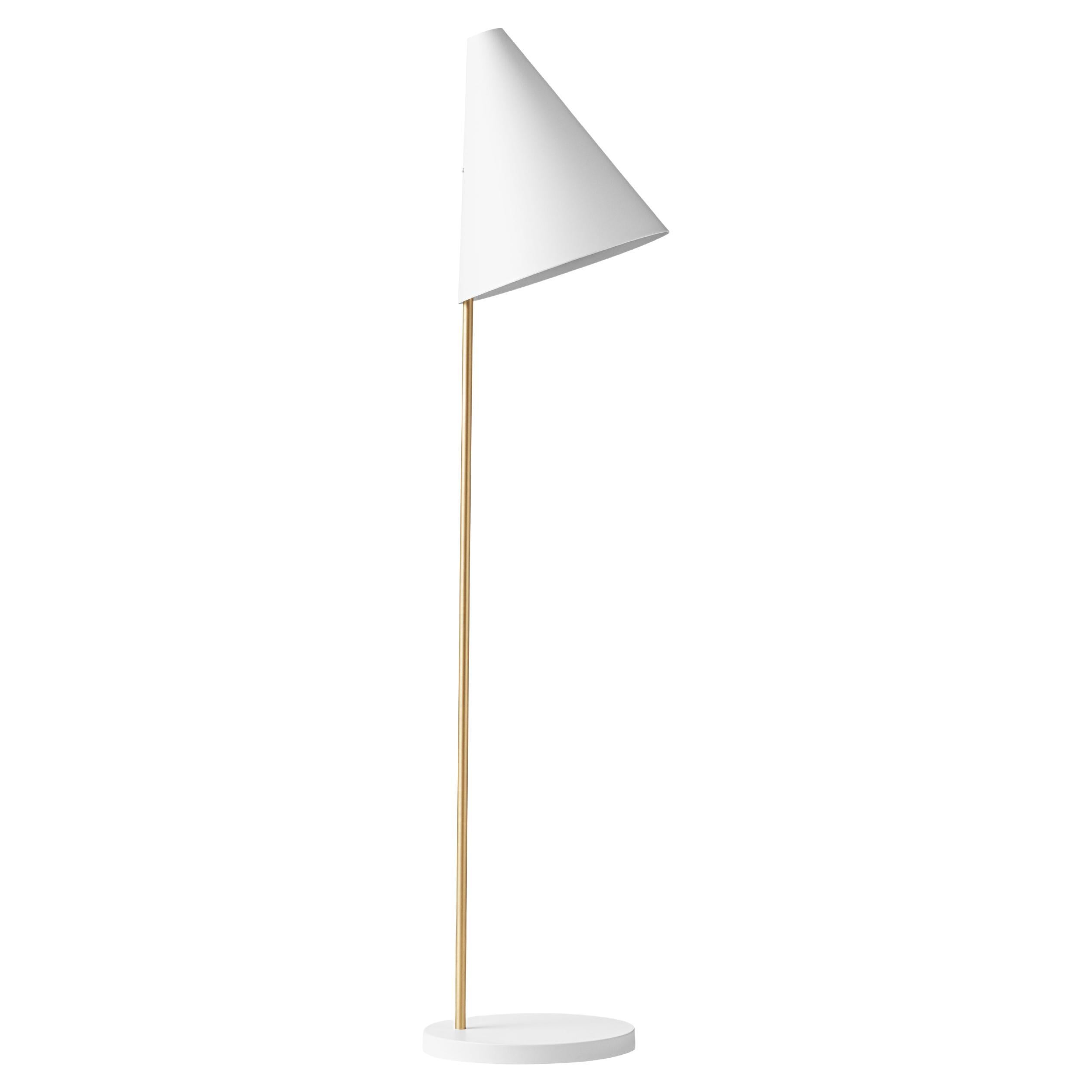 Contemporary Floor Lamp in White Steel 'Mosaik 250' by Lyfa For Sale