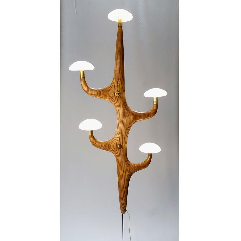 Hand-Painted Contemporary Floor Lamp 