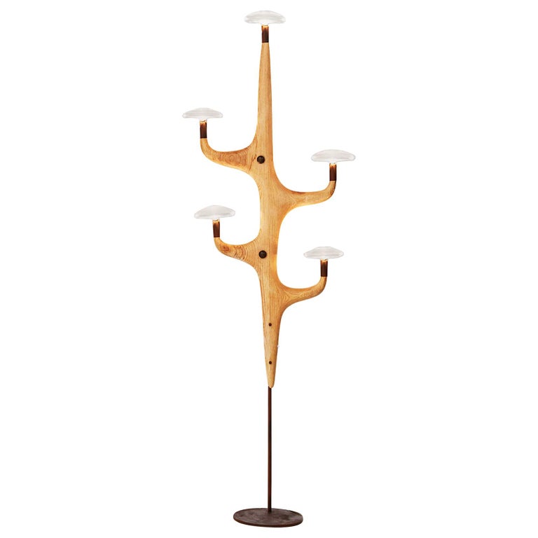 Contemporary Floor Lamp "Japanese Tree" by Oma Light Design - Barcelona For Sale
