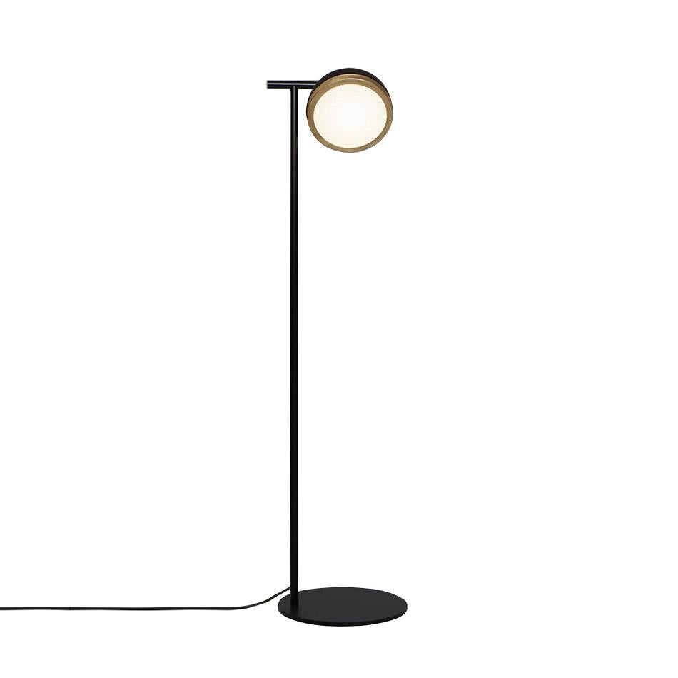 Brushed Contemporary Floor Lamp 'Molly 556.62' by TOOY, Metal and Brass For Sale