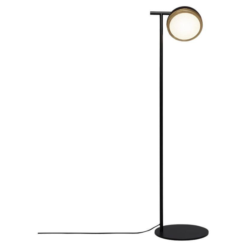 Lampadaire contemporain 'Molly 556.62' par TOOY, métal et laiton