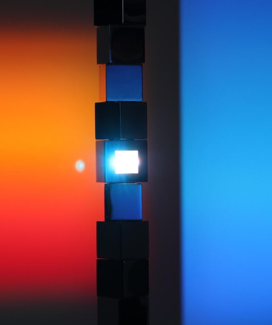 Contemporary Floor Lamp 'Ocean Flame' by TheShaw, Stainless Steel For Sale 2