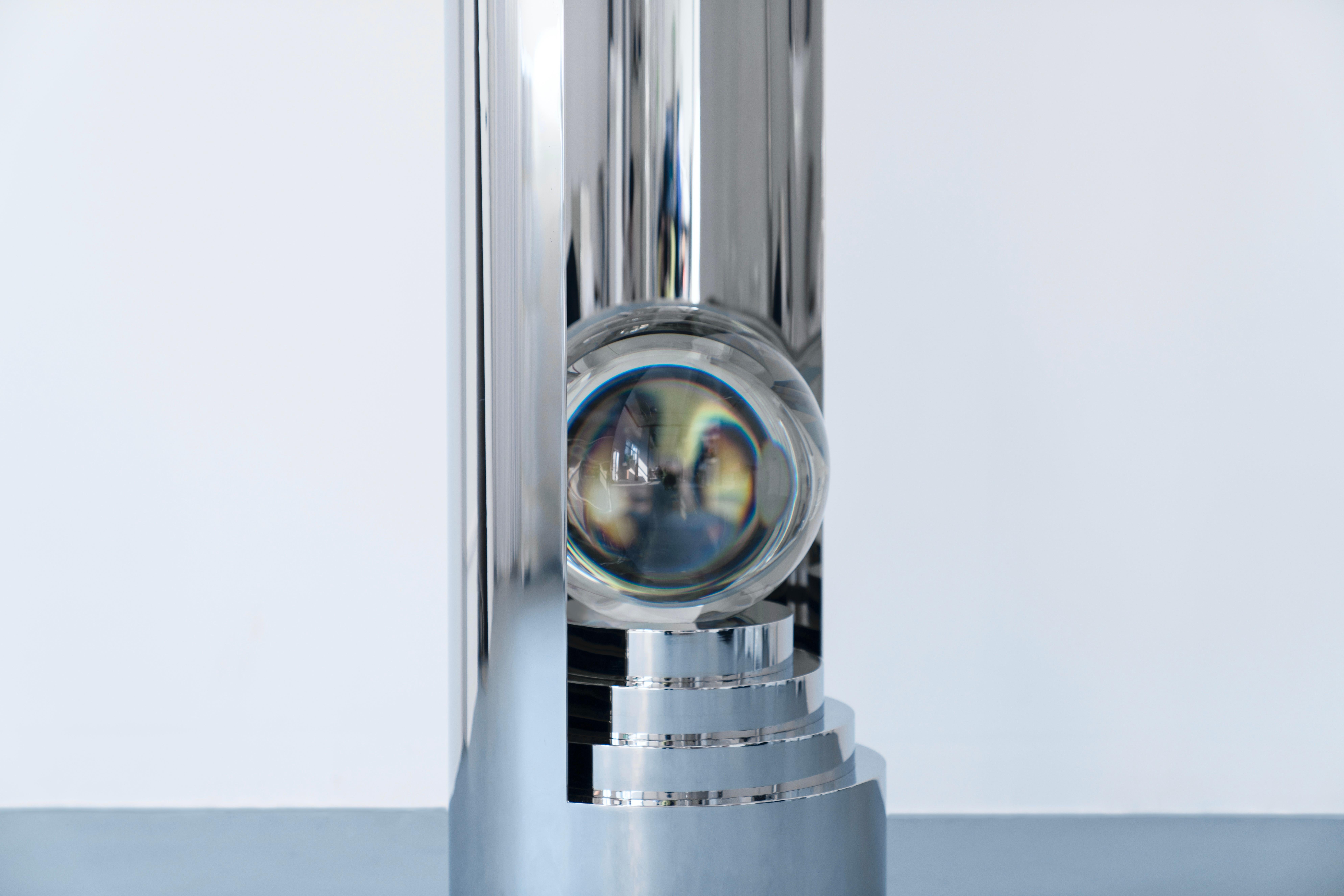 Contemporary Stehleuchte 'Sanctuary 3.3' von TheShaw, Edelstahl und Glas (Chinesisch) im Angebot