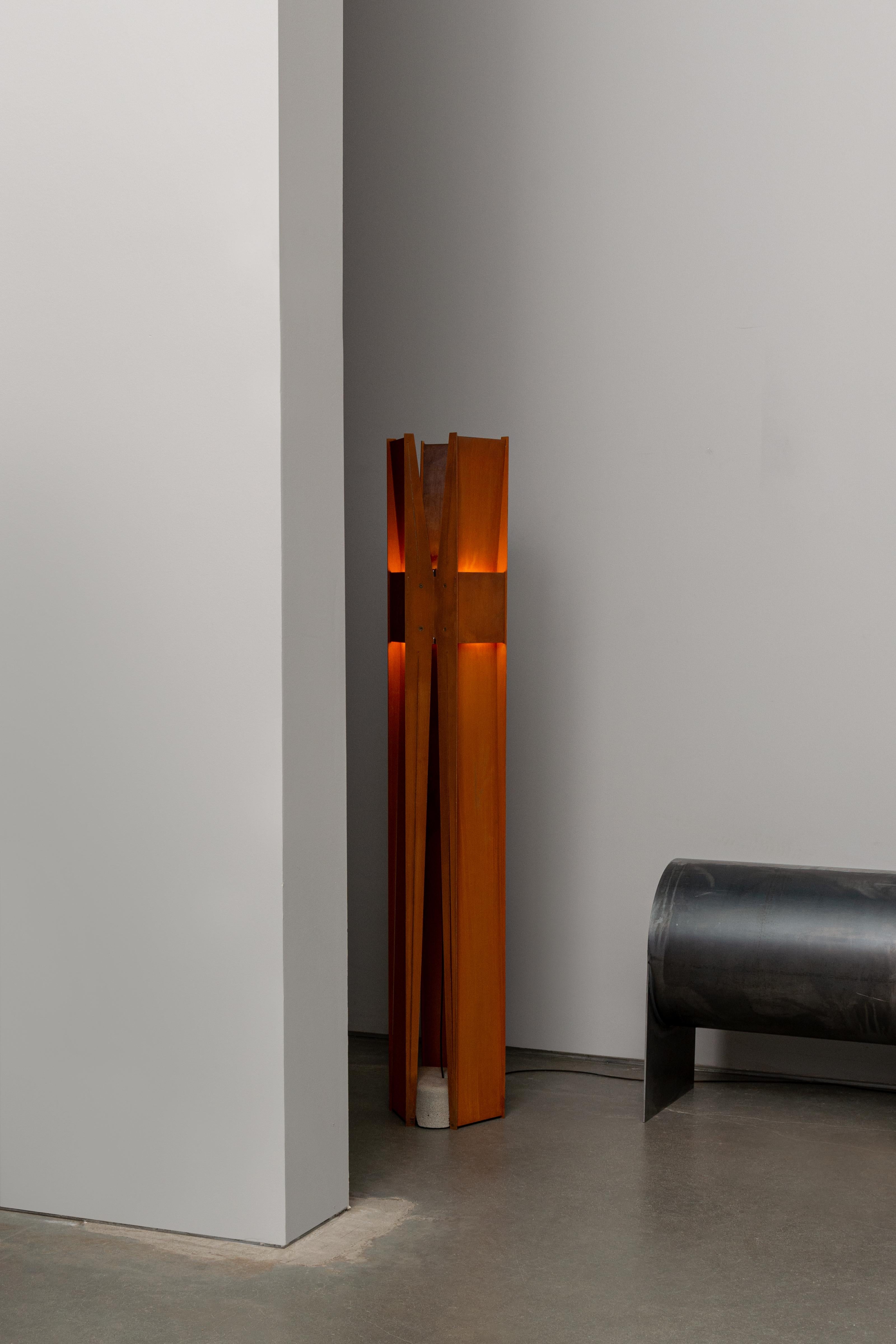 Contemporary Floor Lamp 'Vector' by A-N-D, Polished Steel For Sale 5