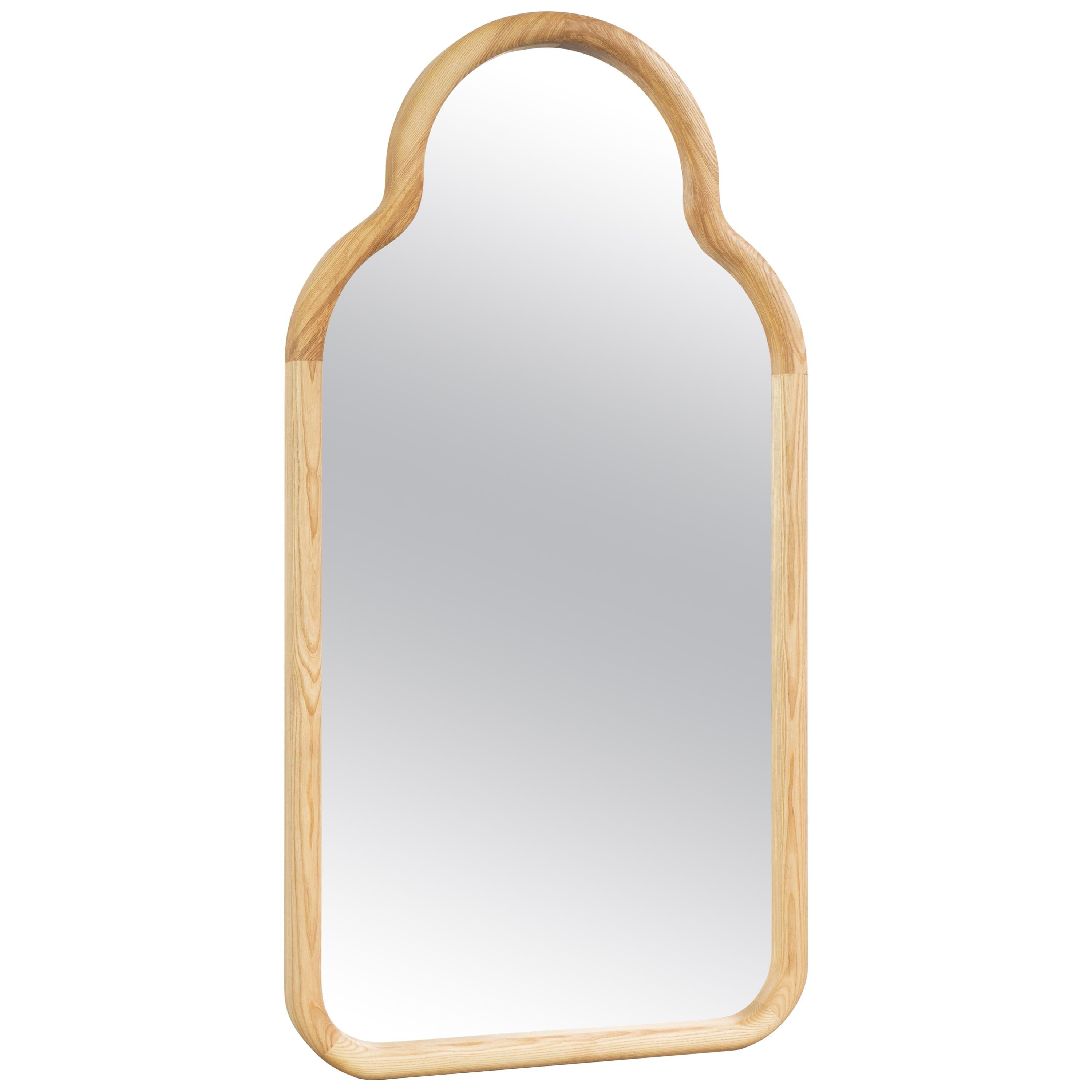 Contemporary Bodenspiegel 'TRN/XL/L' von Pani Jurek, Holz (natur)