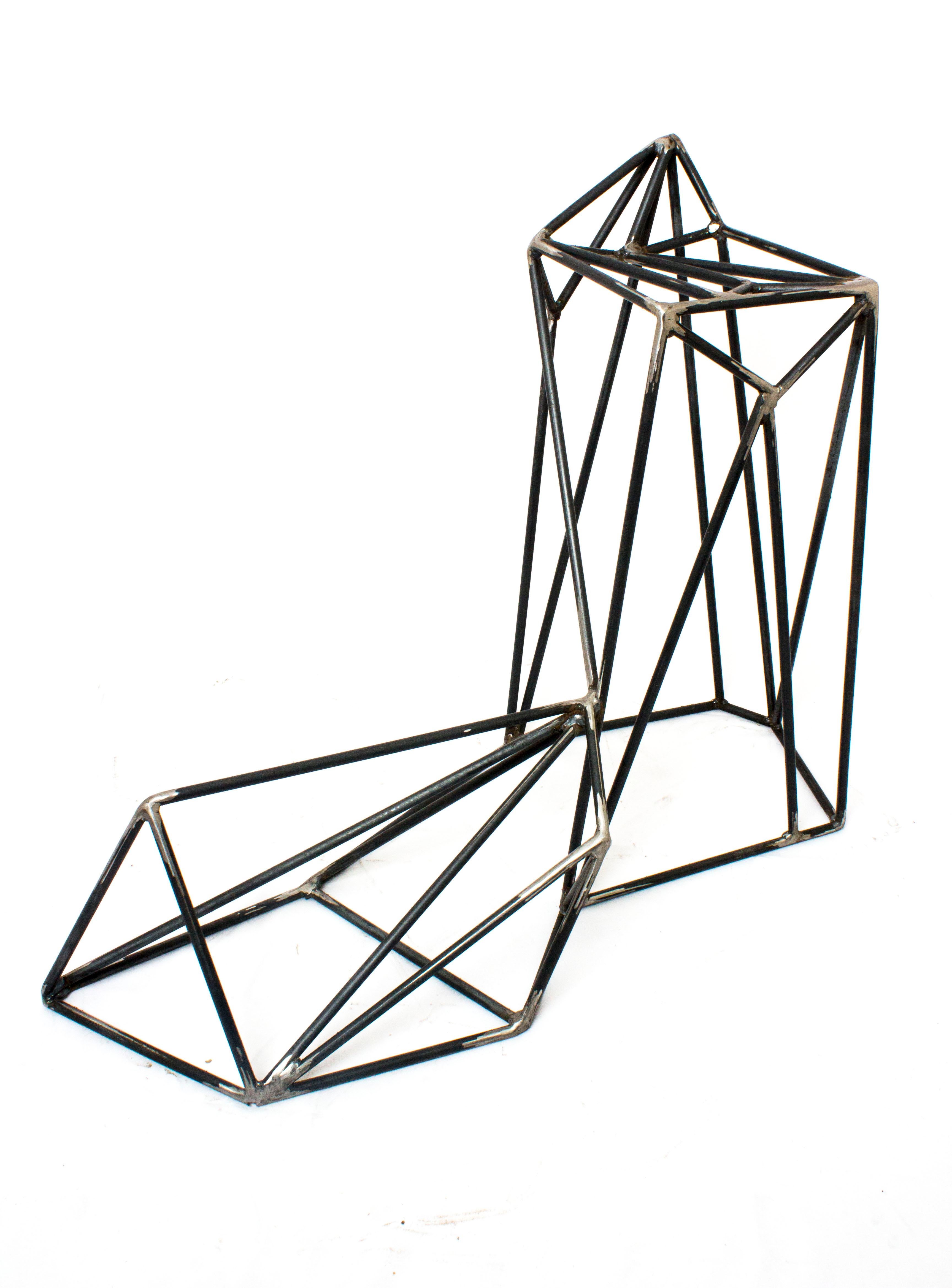 Minimalist Contemporary Floor Sculpture in Steel by Mtharu For Sale