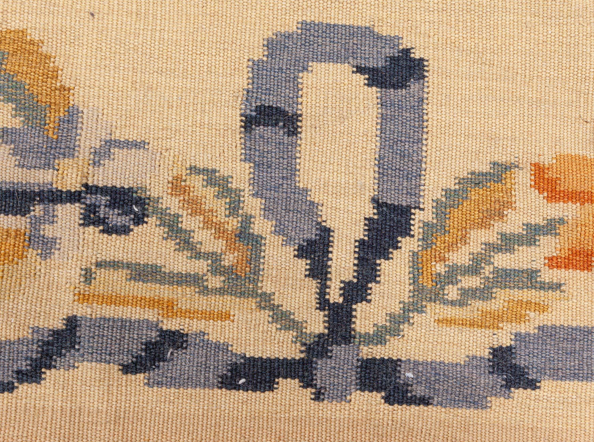 Zeitgenössischer, geblümter bessarabischer, handgefertigter Wollteppich von Doris Leslie Blau (21. Jahrhundert und zeitgenössisch) im Angebot
