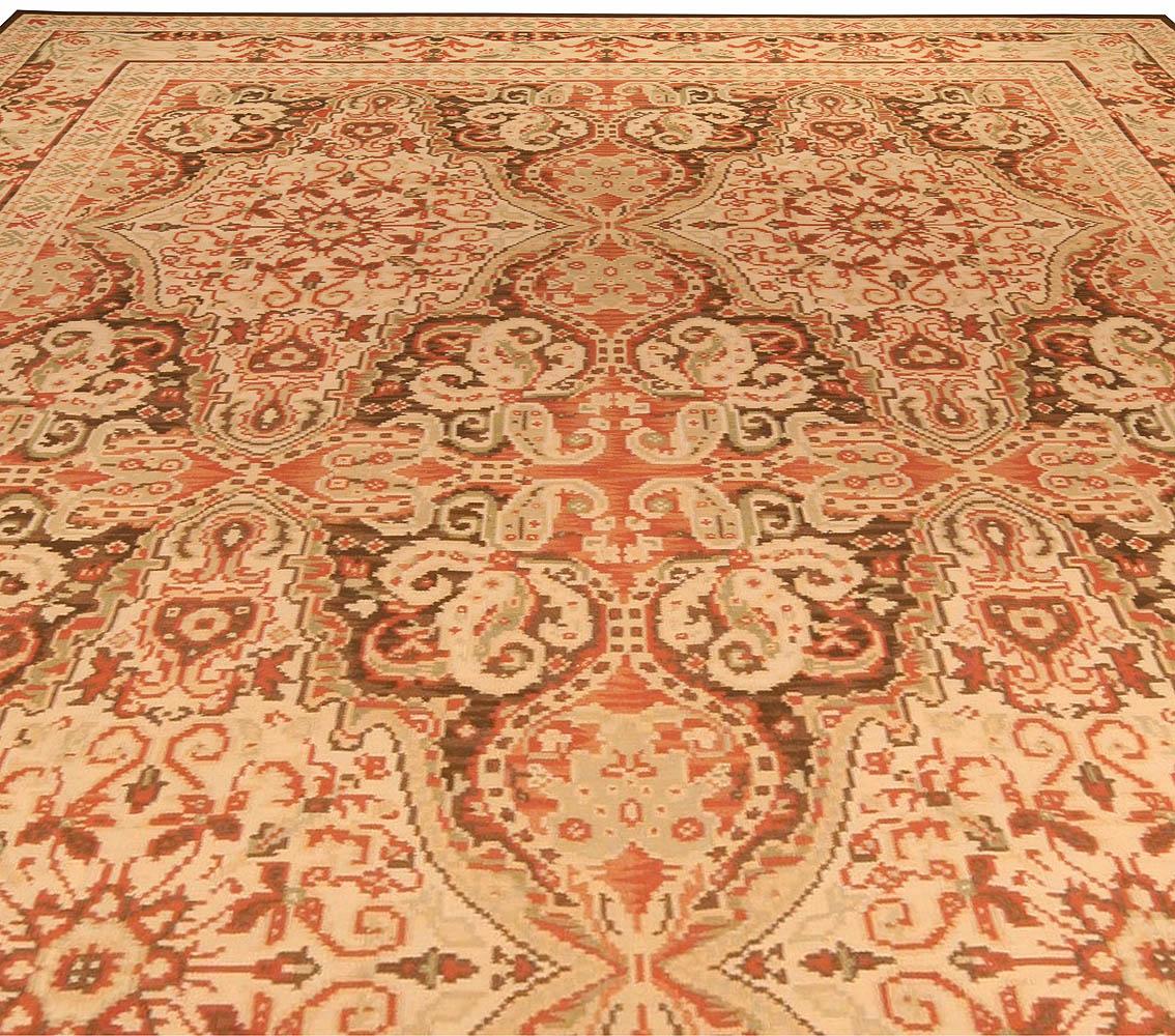 Chinese Contemporary Floral, Bessarabian Style Handmade Wool Rug by Doris Leslie Blau For Sale