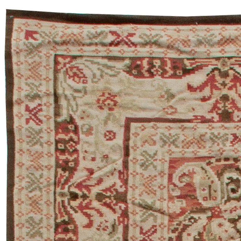 Hand-Knotted Contemporary Floral Design Bessarabian Shah 2 Rug by Doris Leslie Blau For Sale