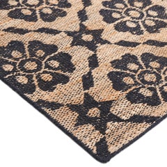Contemporary Floral Hand Made Brown Area Rug 3' 0" x 5' 0"