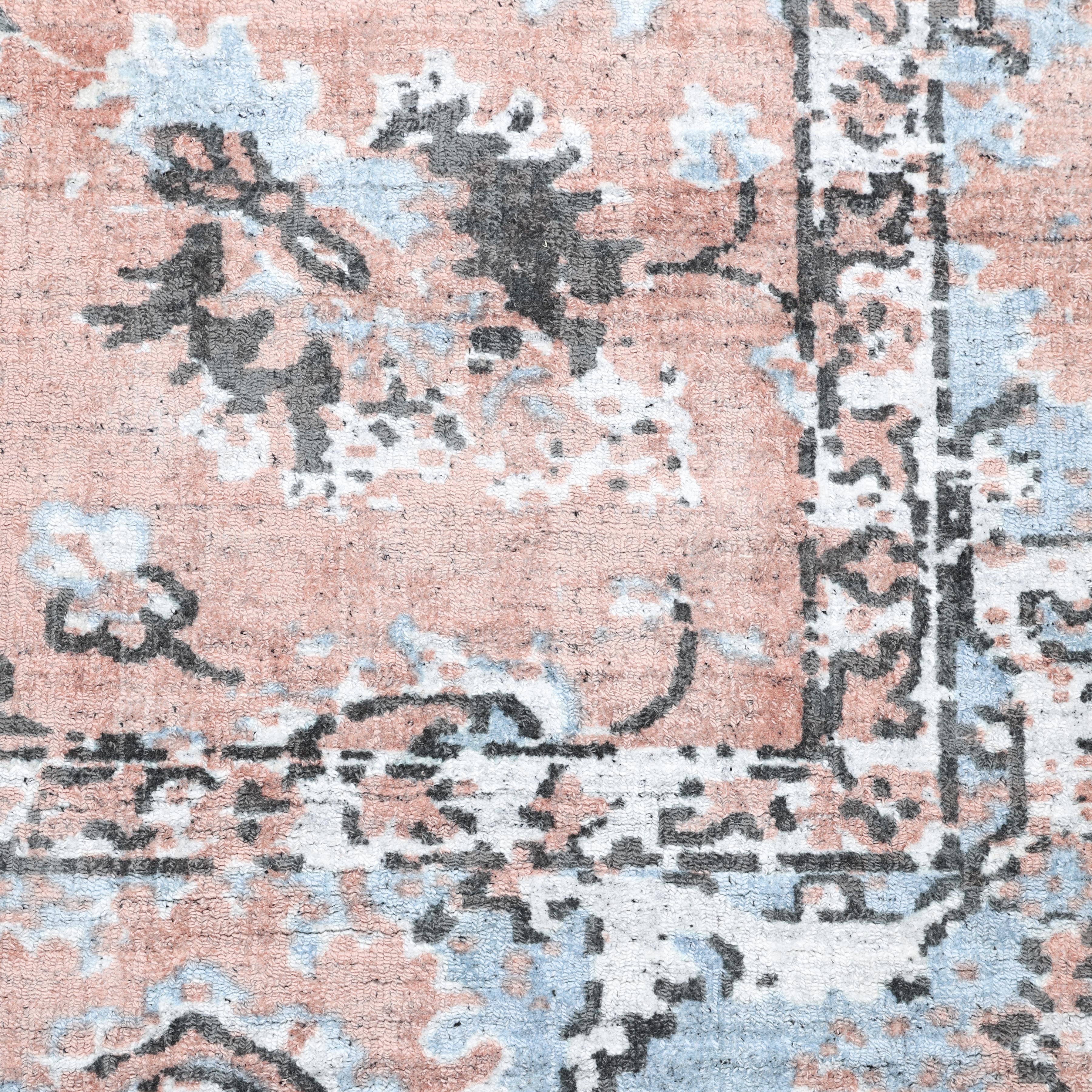 Indian Contemporary Floral Hand Made Red Area Rug 3' 0