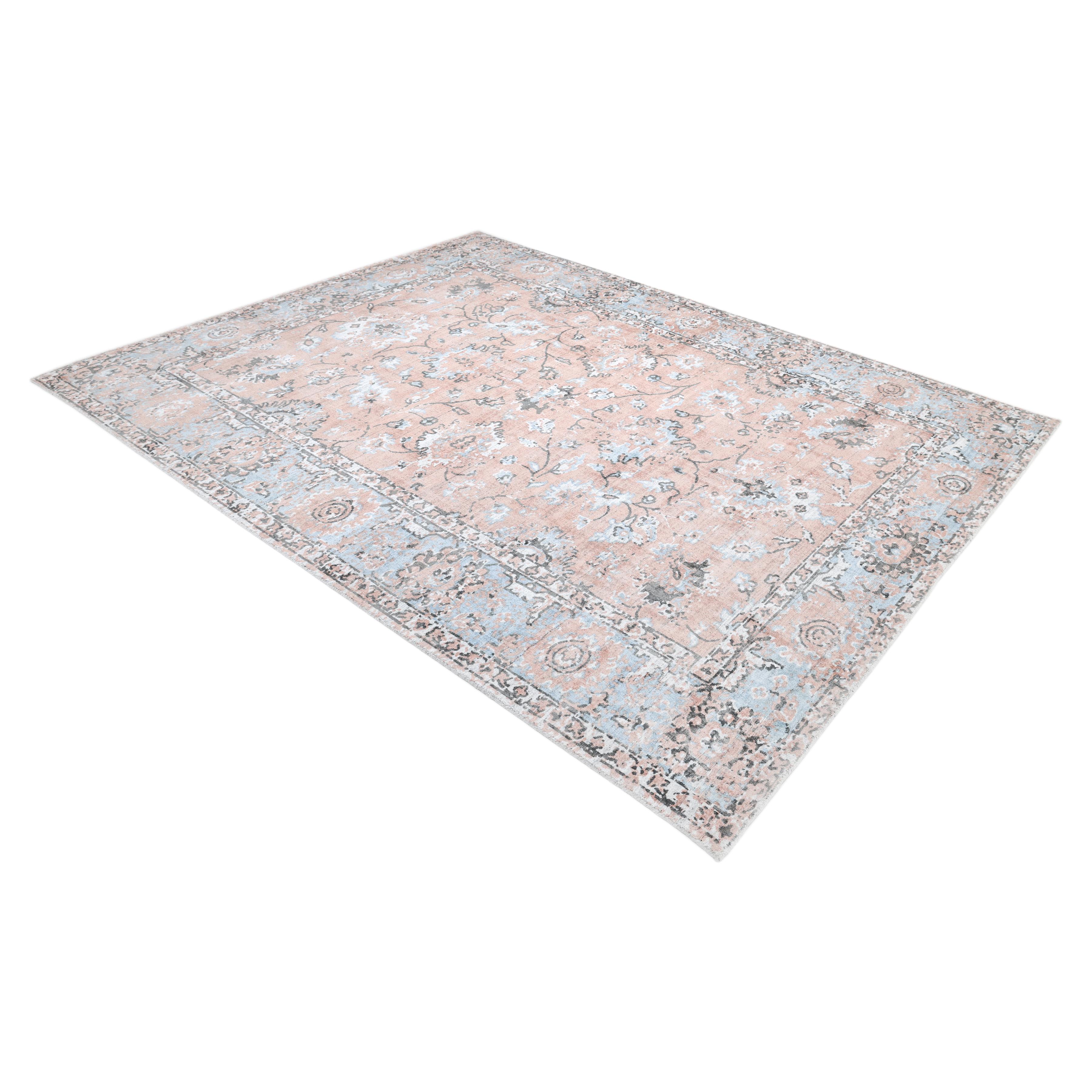 Contemporary Floral Hand Made Red Area Rug 3' 0