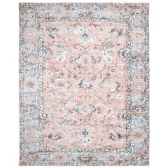 Contemporary Floral Hand Made Red Area Rug 3' 0" x 5' 0"