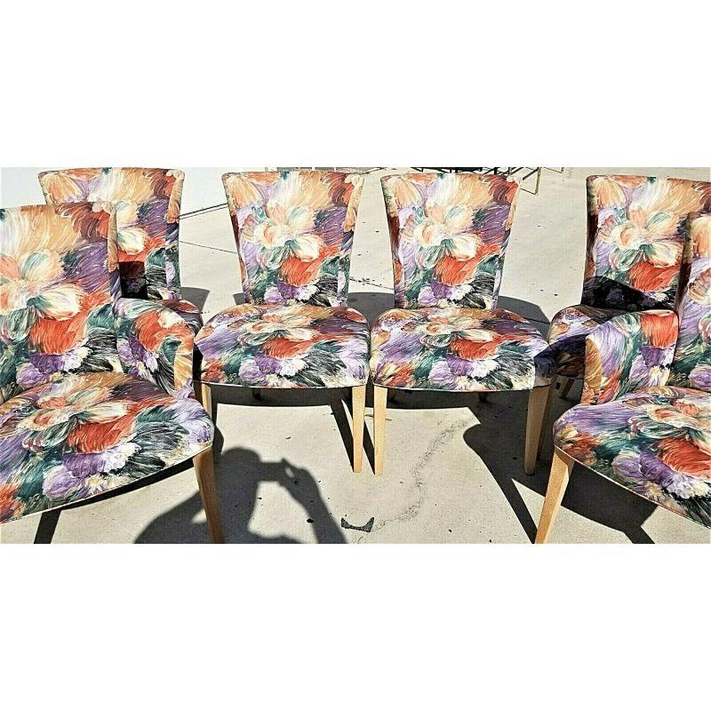 modern floral dining chairs
