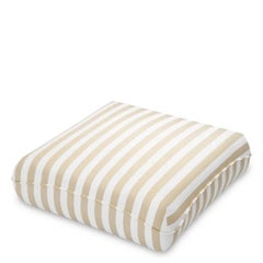 Contemporary Florent Beige Acrylic Outdoor Pouf