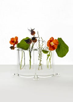 Contemporary Flower Vases or Spice Rack Tableware Kitchen Set Glass Handmade