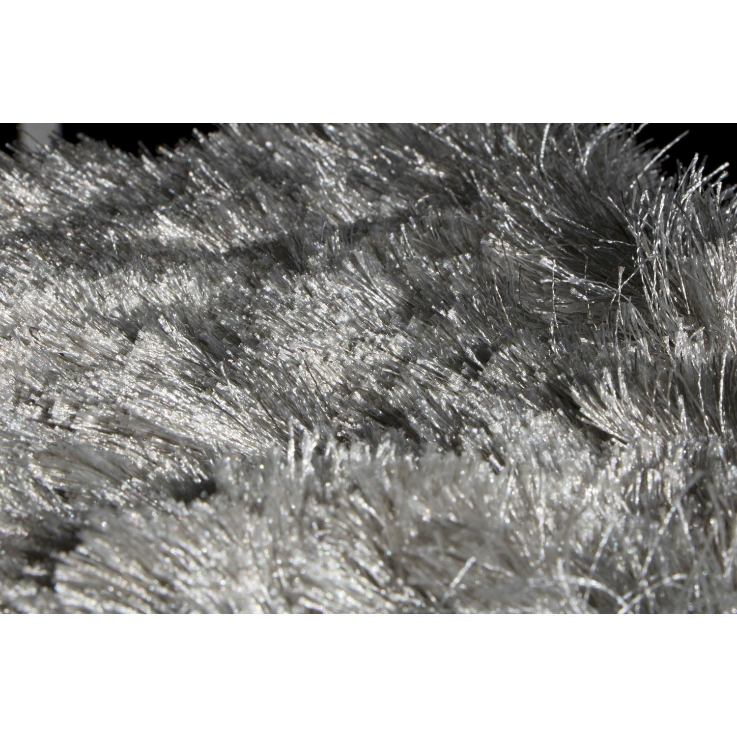 Other Contemporary Fluffy Soft Shiny Long Pile Grey Rug by Deanna Comellini 200x300 cm For Sale
