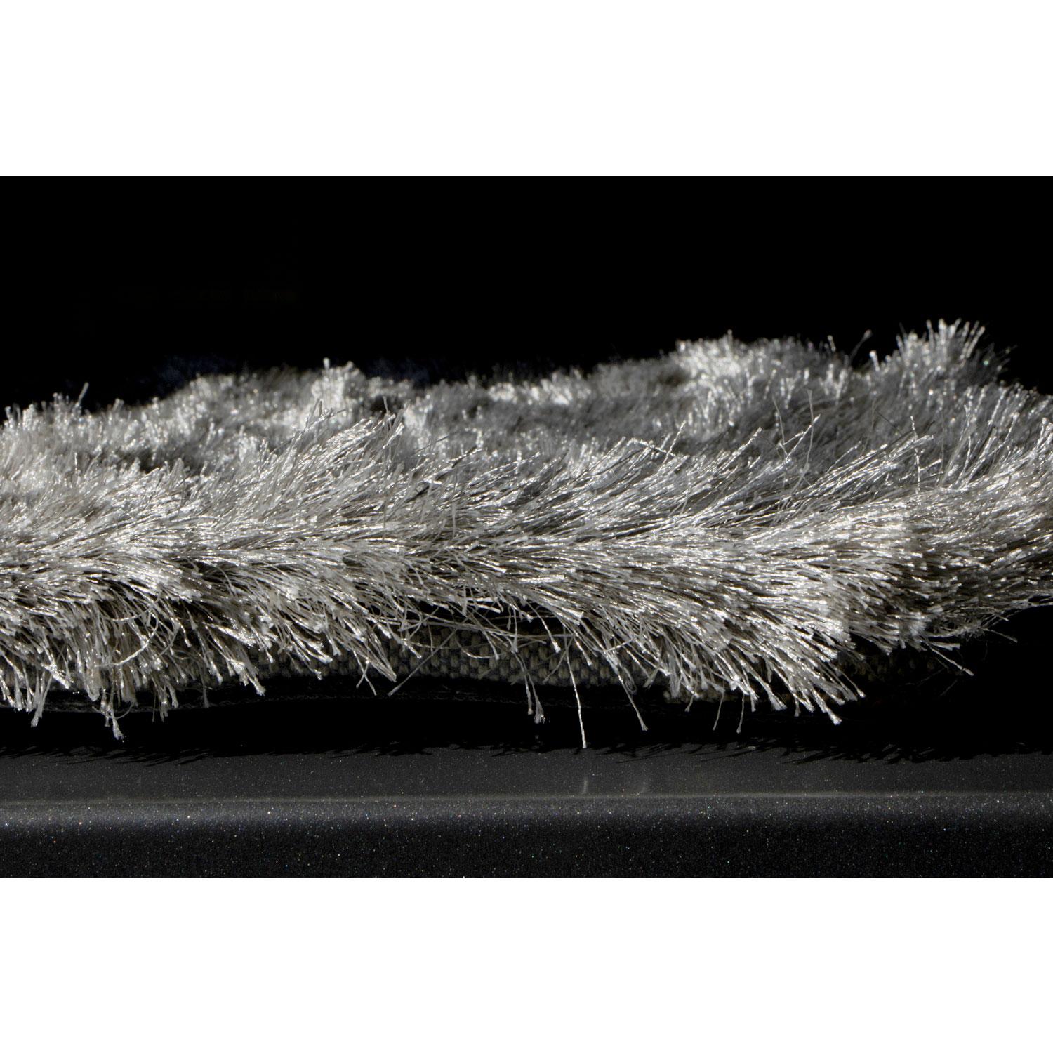 Tapis contemporain moelleux et souple gris à poils longs et brillants par Deanna Comellini 200x300 cm Neuf - En vente à Bologna, IT