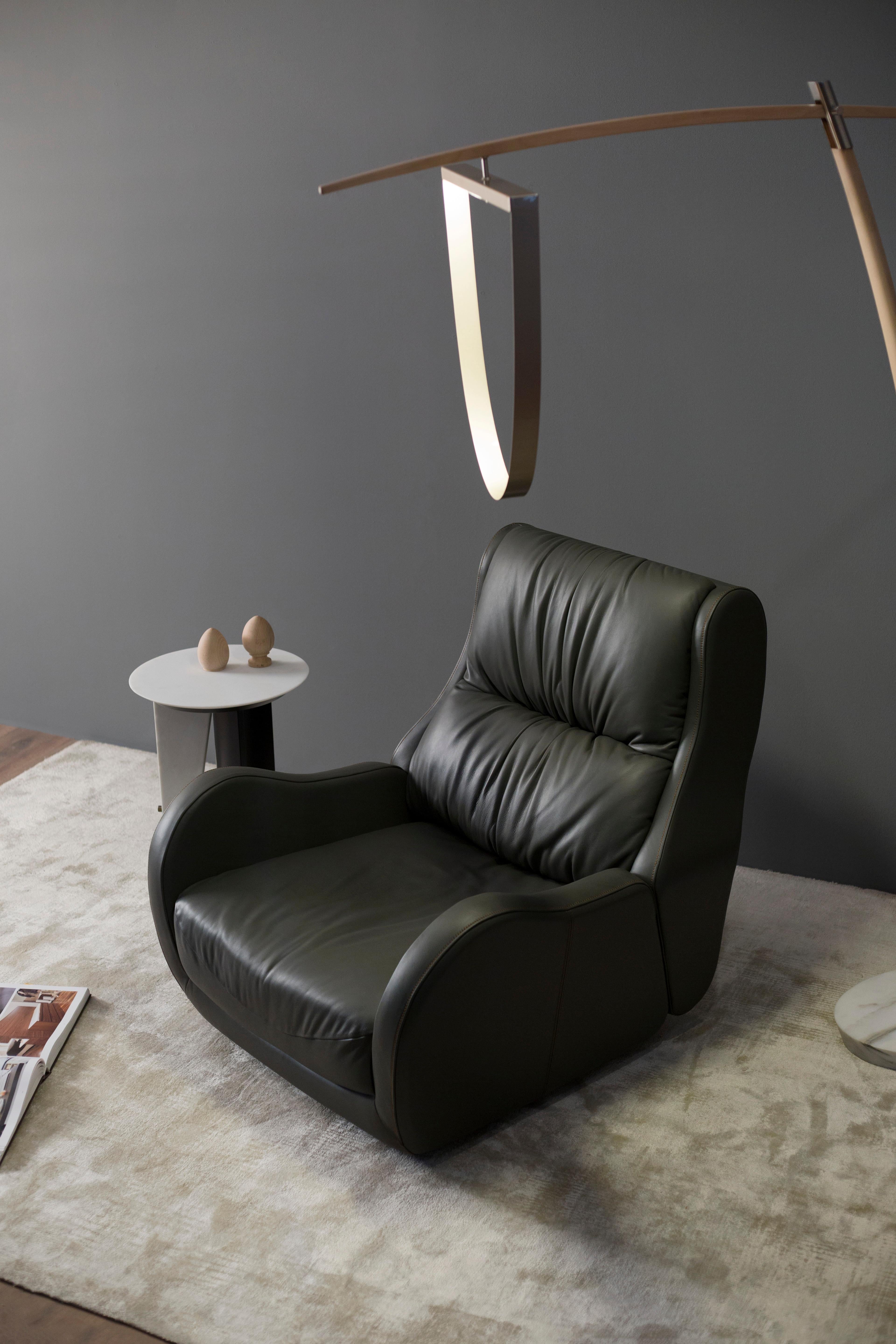 Tavolino Foice Contemporary, Marmo Calacatta, Fatto a mano in Portogallo da Greenapple in vendita 10
